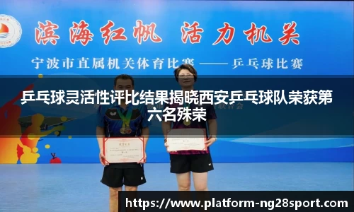 乒乓球灵活性评比结果揭晓西安乒乓球队荣获第六名殊荣